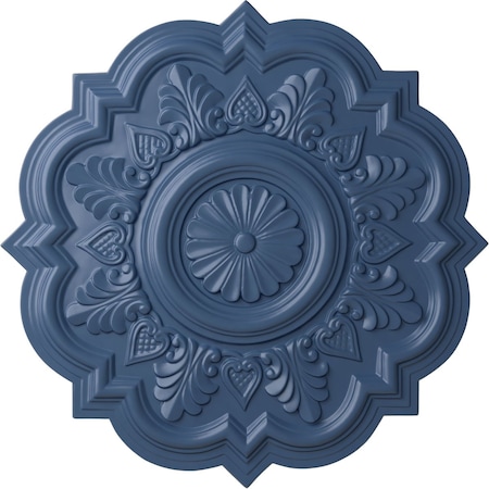 Ekena Millwork Deria Ceiling Medallion (Fits Canopies up to 6"), Hand-Painted Americana, 20 1/4"OD x 1 1/2"P CM20DRAMF